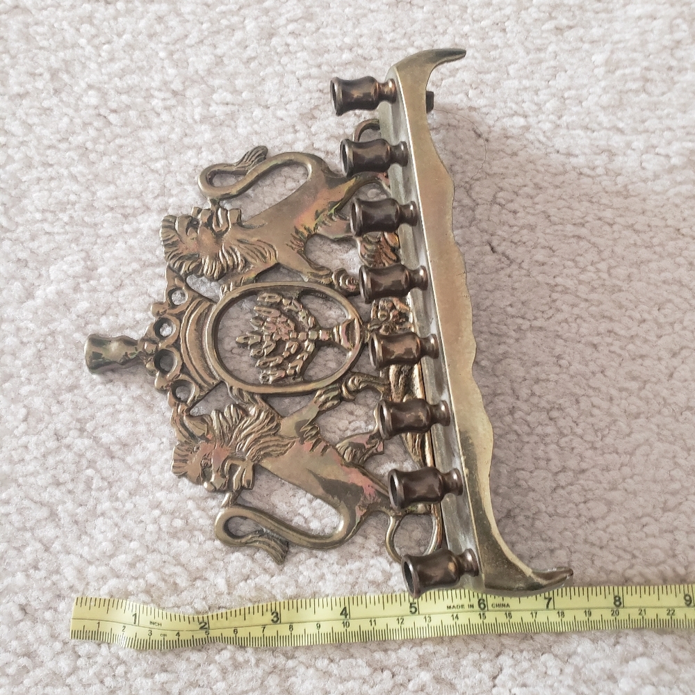 Brass Minorah - Picture 6 of 8